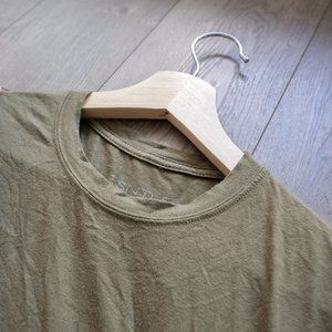 ESNTLS olive bamboo tee size XS